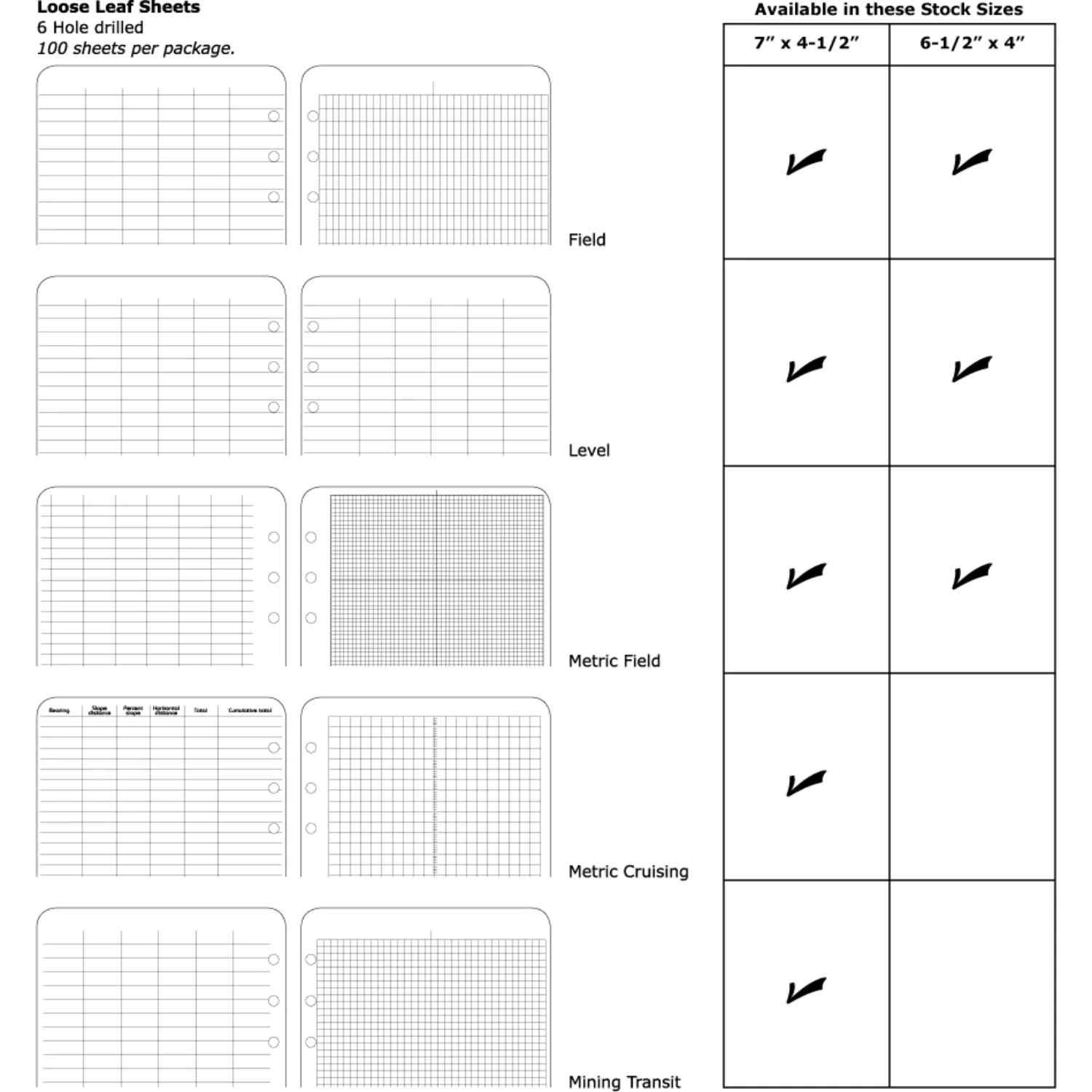 Duksbak - 100 Waterproof Sheets (4 ½'' X 7'')