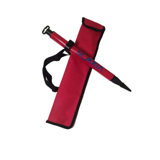 Sokkia - Economy Mini Stake-Out Pole Red with Carrying Bag